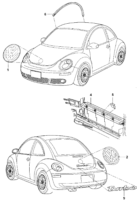 Схема предохранителей new beetle